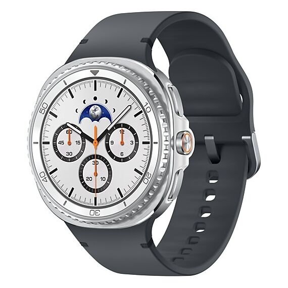 Galaxy Watch8 Classic | 46 мм | White | Sport/Graphite | S/M, Размер: 46 мм, Цвет: White, Тип ремешка: Sport, Цвет ремешка: Graphite, Размер ремешка: S/M, Подключение часов: Bluetooth / Wi-Fi